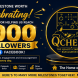 qChem+: the Best Chemistry Coaching Center in Dhaka, celebrating 1000 Facebook followers milestone with official logo and The Home of Chemistry slogan on a professional blue and gold featured image.